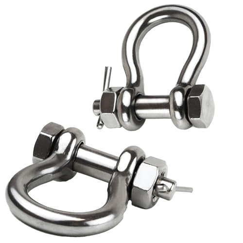 316 Stainless Steel Boat Anchor Shackle 5/16 Inch - 2 PCS
