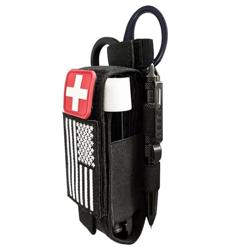 VIIDOO Black 1000D Laser Cut Molle Tourniquet Holder Tactical Pouch