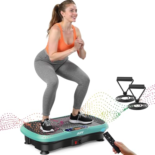 Vibration Plate Exercise Machine - 200W Bluetooth, Slim Green