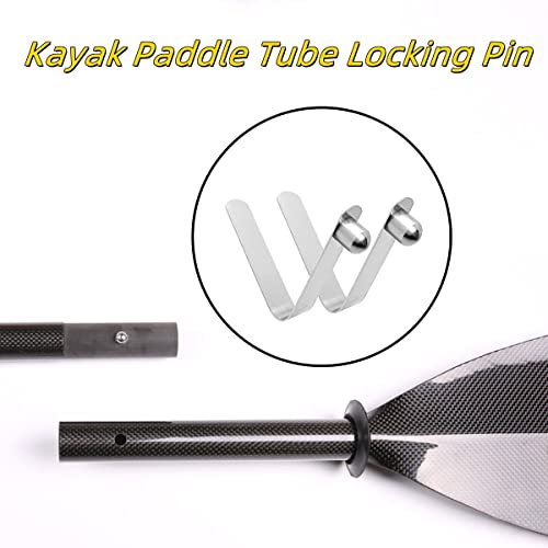 Kayak Paddle Spring Snap Clips - 8pcs 6mm Stainless Steel Locking Clips