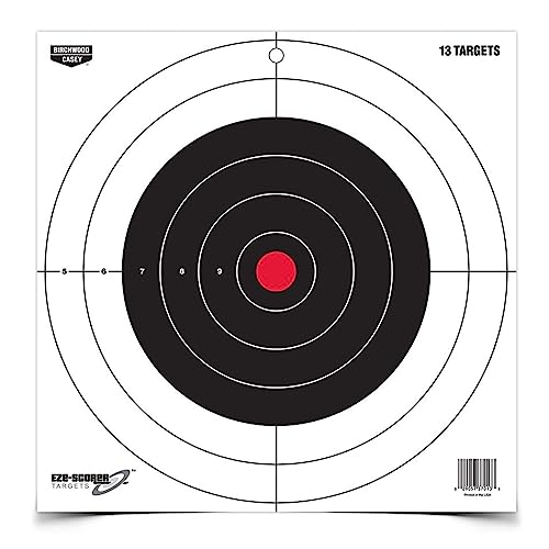 12-inch Paper Shooting Targets - Bullseye Pattern - 13 Count Pack