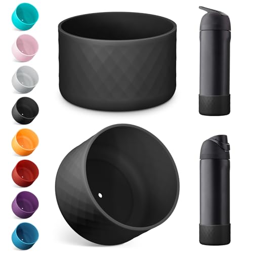 Silicone Water Bottle Boot - 2PCS Protective Anti-Slip Sleeve for Owala 24oz, 32oz, 40oz