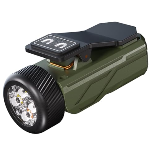 Rechargeable LED Flashlight with Gesture Control, Magnetic Clip & 90° Pivot Head