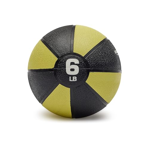 6-Pound Weighted Medicine Ball for Core Strength & Balance