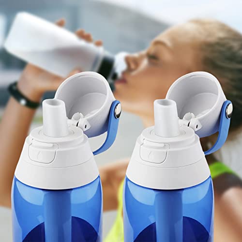 2-Pack Water Bottle Mouthpiece Replacement - Food-Grade Silicone