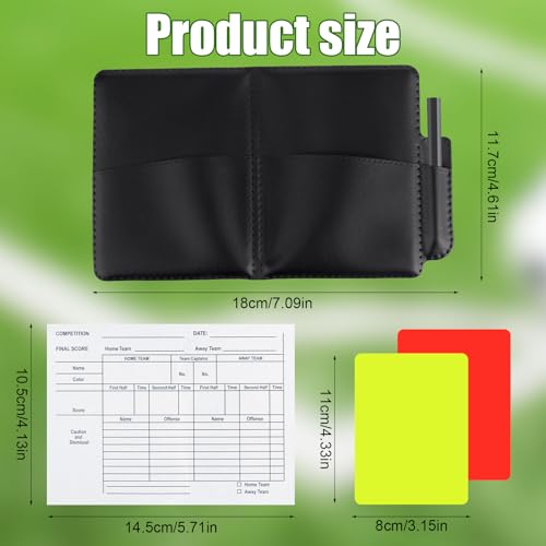 Soccer Referee Kit with Yellow & Red Cards - 1 Set