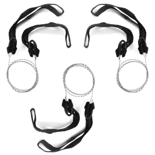 3-Pack Stainless Steel Wire Saw - 28-inch Portable Rope Handle Saw