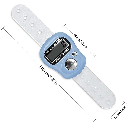 Mini LCD Digital Tally Counter 7-Pack - Handheld Clicker for Sports