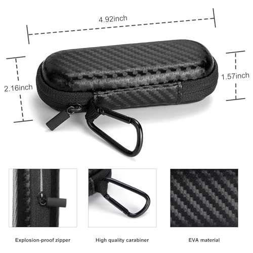 Kardia Mobile EKG Heart Monitor Case - Black, Hard EVA Travel Box