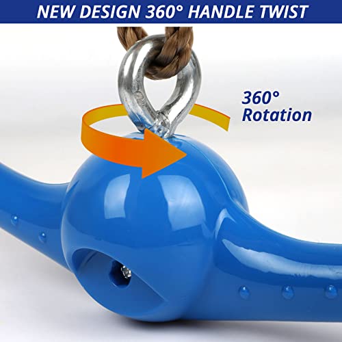 Ninja Twister Swing Set - 360° Handle Twist-Spin - Blue