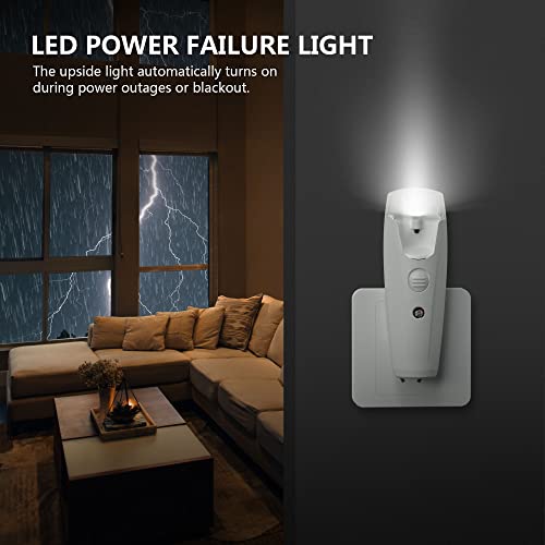 ORITE 5-Pack 3-in-1 Rechargeable Emergency Flashlights with Night Light & Power Failure LED for Home, Survival & Hurricane Supplies