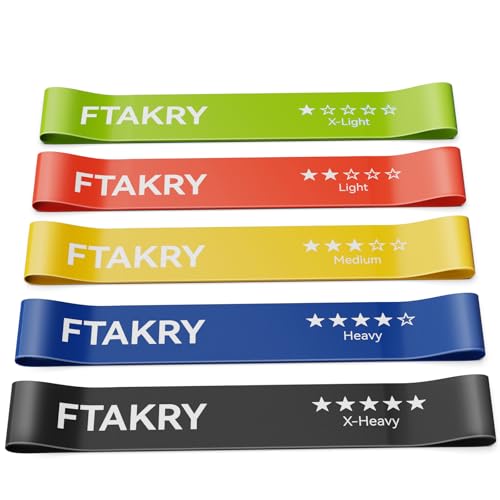 Natural Latex Resistance Bands Set - 5 Levels for Home Fitness - Assorted