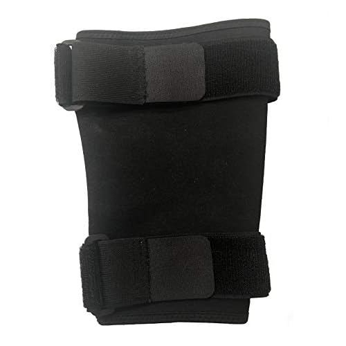 Ankle Monitor Cover for Parole, Probation, House Arrest, GPS, SCRAM Alcohol Bracelet Cover Up, Immigration, Sex Offenders - Black Neoprene, Adjustable Elastic Hook and Loop Straps
