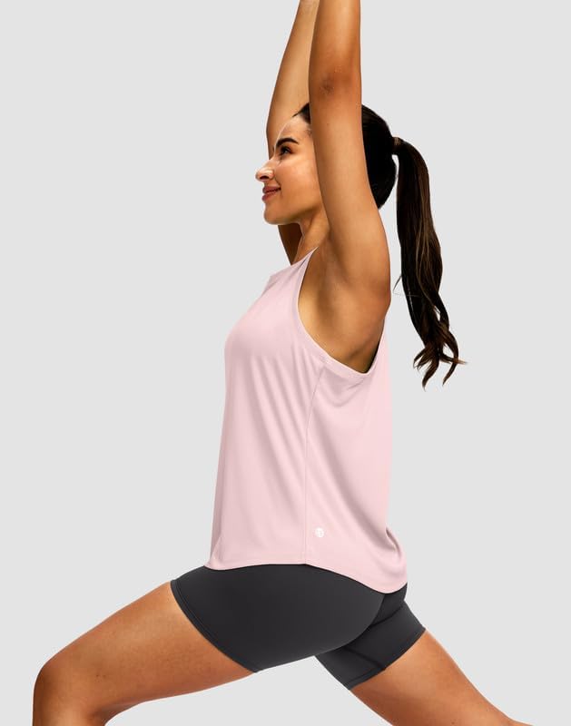 Skiennix Women's Athletic Tank Tops - Racerback Sleeveless Yoga & Running Gym Shirts | Loose Fit