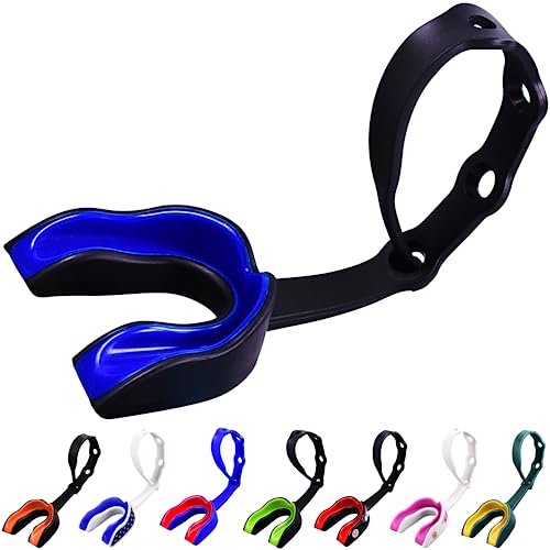 Youth Strapped Sports Mouth Guard for Football, Hockey, Lacrosse