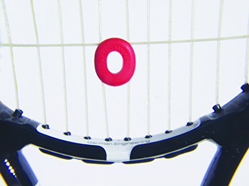 Tennis Racket Vibration Dampener - O-Ring Style - 3 Pack - Red