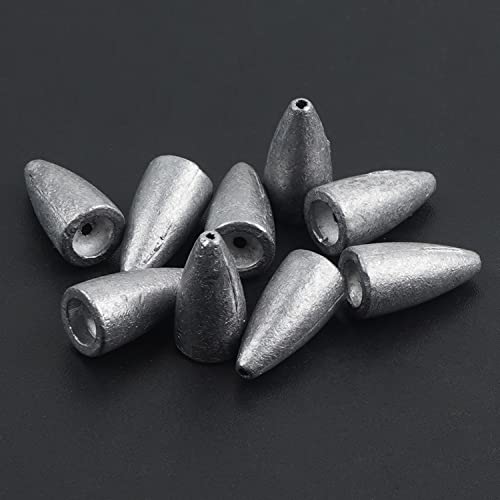 83pcs Bullet Fishing Sinkers Weights Kit - Assorted Worm Weights for Bass Saltwater Fishing
