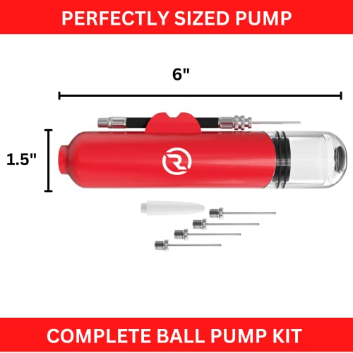 Ball Pump for Sports Balls - 5 Needles Basketball Pump, Soccer Air