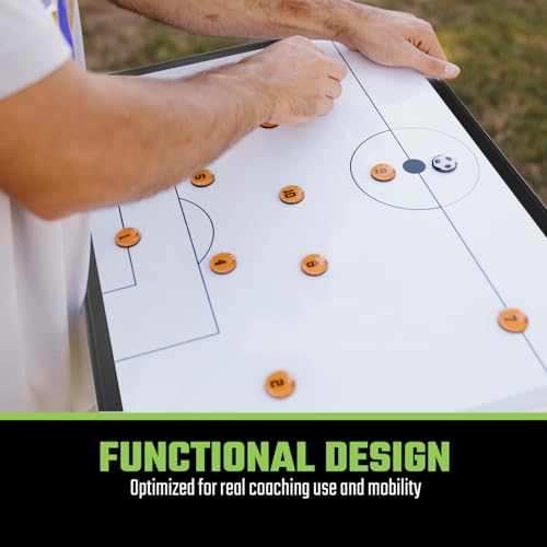 Soccer Coaching Magnets - Numbered Magnetic Player Markers, 0.75" Red, 1 Set