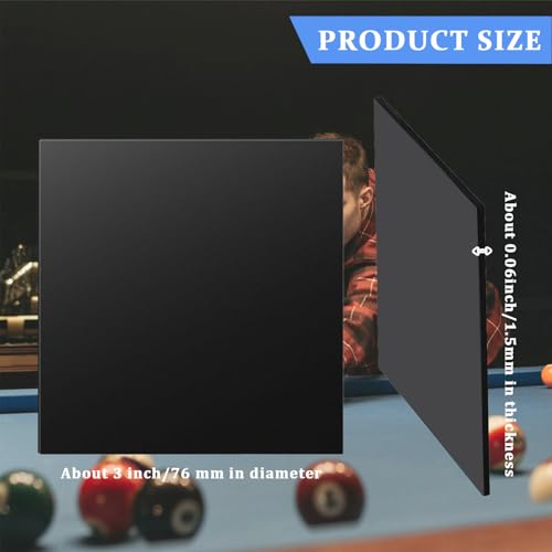 Billiard Pool Table Leg Shims, 3" Diameter Rubber Leveling Kit Shims