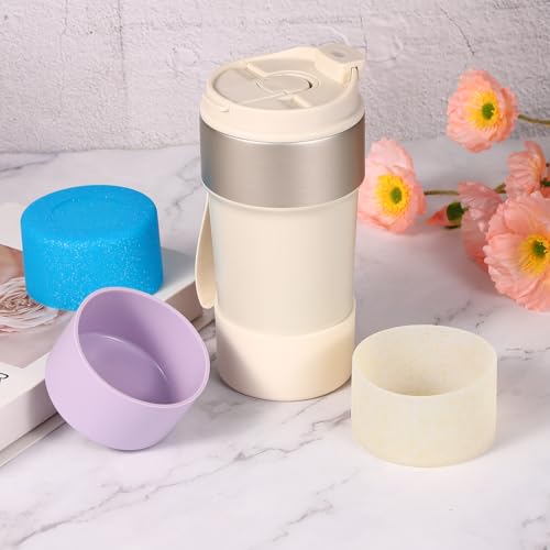 Silicone Boot Sleeve Protector for Water Bottle - Coffee