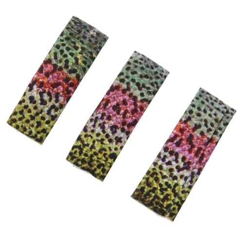 Fishing Finger Protector Tabs - 3 PCS Pink Fish Skin Pattern