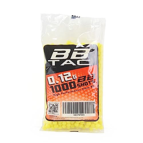 6mm 0.12g Airsoft BBs - 1000 Count Assorted Colors