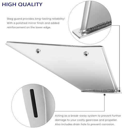 Skeg Protector for Mercury Mercruiser Bravo 1 & 3 Stainless Steel Marine Guard