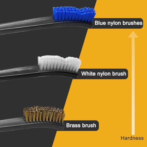 3-Piece Double-Ended Gun Cleaning Brush Set - Mixed Material Brushes