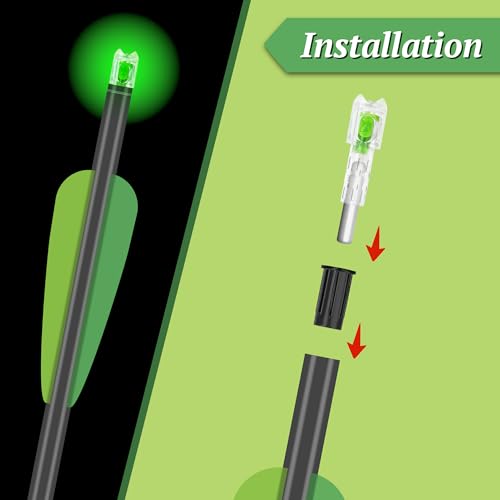 Lighted Arrow Nocks - 4PCS Universal Fit with LED Switch