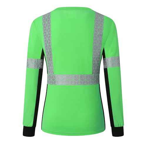 Women Safety Shirt,High Reflective T Shirt for Woman with Unusual Reflective Pattern,Short Sleeve Breathable