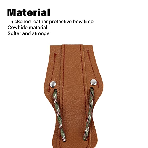 Recurve Bow Stringer Tool - Durable Nylon & Leather - Brown