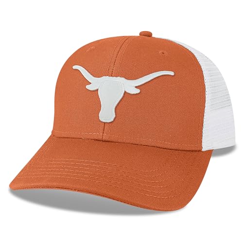 Legacy NCAA Texas Longhorns Mid-Pro Snapback Baseball Cap - Adjustable, Cotton Mesh, One Size-4X-Large