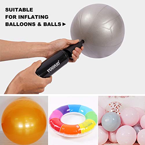 Hand Air Pump for Yoga Ball - Exercise Ball Pump with 2 Plugs