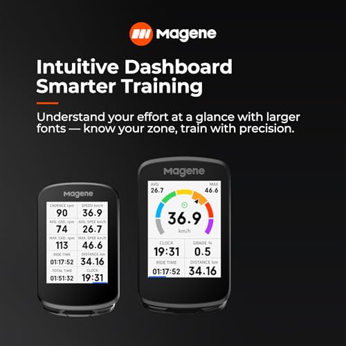 GPS Bike Computer with 2.4" Touchscreen, Smart Navigation & Bluetooth