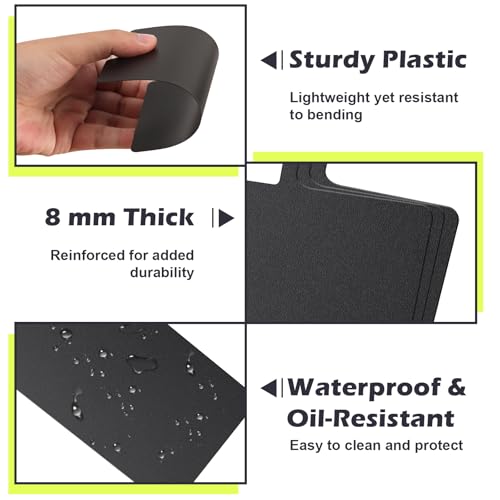 100 Plastic Trading Card Dividers with Labels - 3.3 x 5.8 Inch