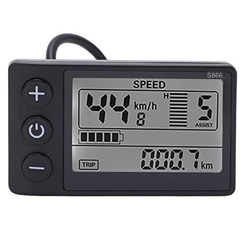LCD Electric Scooter Speedometer Display - Waterproof, Backlit
