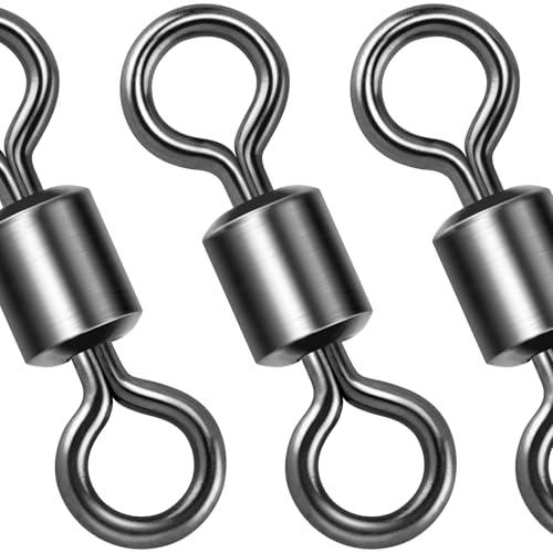 Barrel Fishing Swivels #5 (0.51") - 71LB - 50 Pack, Stainless Steel