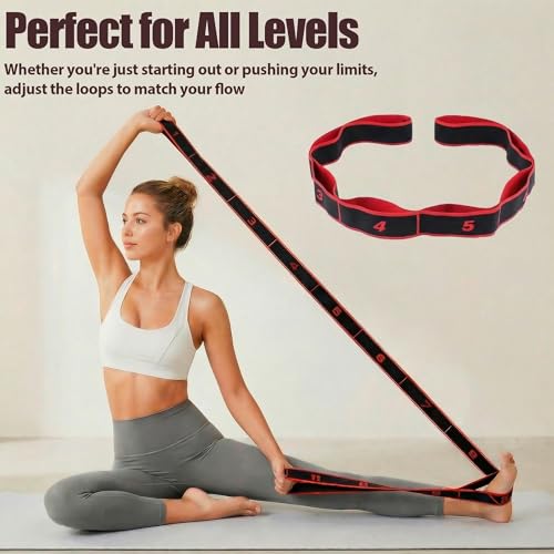 Resistance Bands for Home Workouts - Pink, 12 Loops