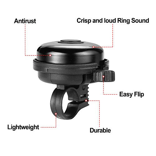 Aluminum Bicycle Bell - Loud Crisp Sound for Safety