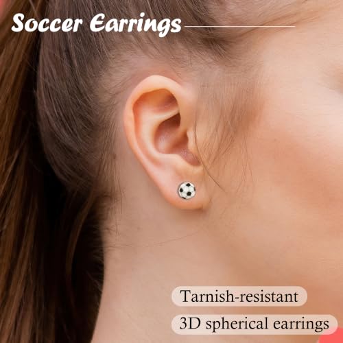Sport Earrings for Women - Cute Soccer & Volleyball Jewelry Gifts