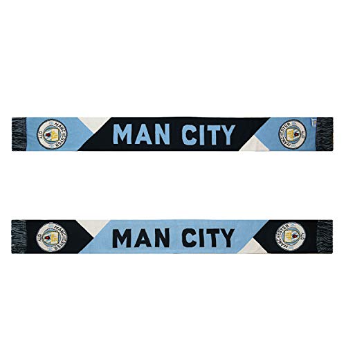 Manchester City FC Soccer Scarf - Unisex Adult - Light Blue