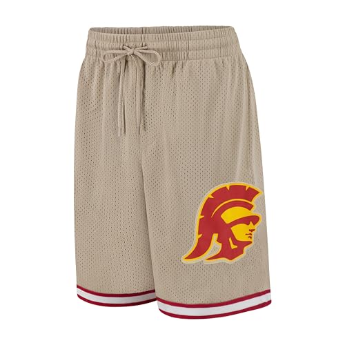 NCAA Official Basketball Training Shorts - USC Trojans - Small - Sand