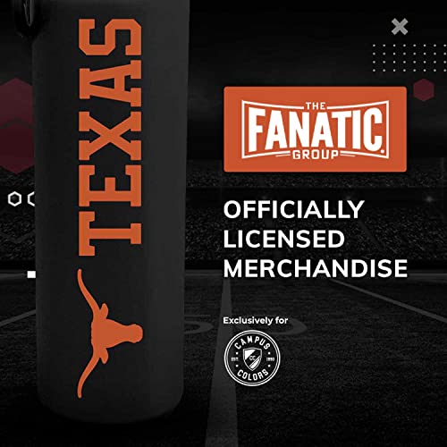 Texas Longhorns Insulated Water Bottle - 24 oz Black Tumbler