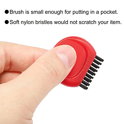 Golf Club Brush - Mini Portable Cleaning Tool - Red