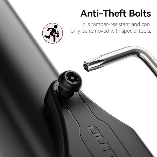 CITYWAY Waterproof Bike AirTag Mount 1 Pack Hidden Under Bottle Cage Black