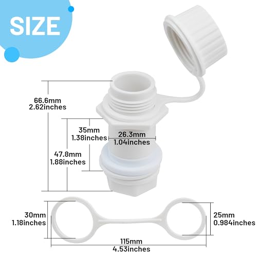 Drain Plug Replacement Kit for Igloo Coolers 50–165 Qt - 1 Pack