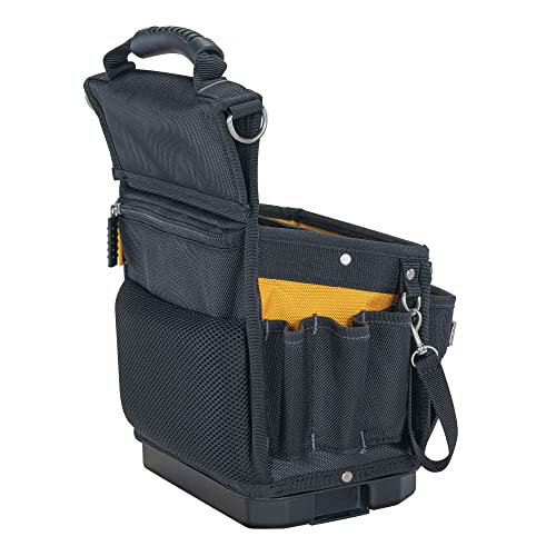 DEWALT Tool Bag, Easy Access Small Tool Pouch with Hard Bottom and Carrying Strap (DWST17624)