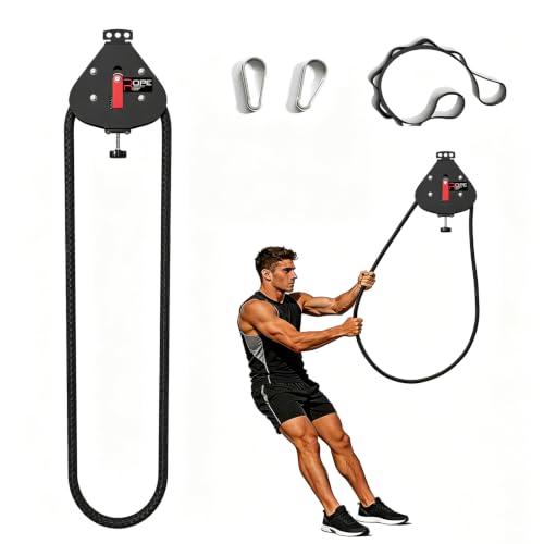 Endless Rope Trainer - Portable Pulley System with Adjustable Resistance - Teardrop
