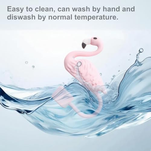 Flamingo Straw Cover for 10mm Tumbler Straws - Reusable PVC Topper